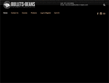 Tablet Screenshot of bullets-n-beans.com